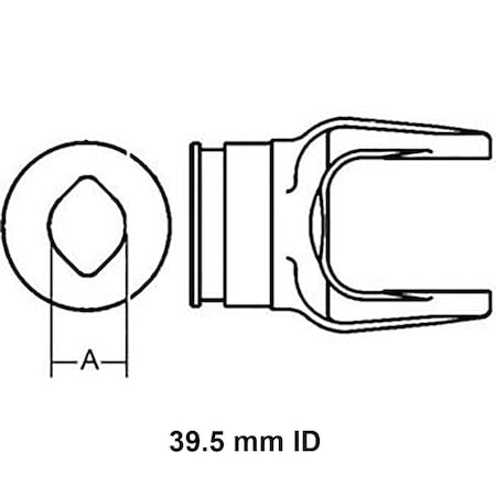 Aftermarket Inner Tube Yoke Fits Ford Holland 462 Models W38769 440522